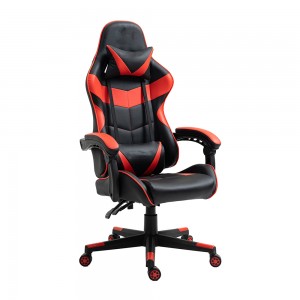 Cadeira de jogos de corrida ajustável com encosto alto, cadeira de jogos opcional multicolorida de escritório