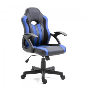 Lēts, ar augstu muguru regulējams Fabirc Pu ādas biroja krēsls Gamer Roku balstu sacīkšu spēļu spēļu krēsls