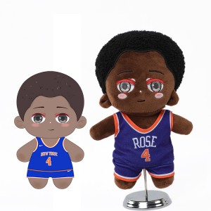 Cute basketball design customized stuffed plush toy doll