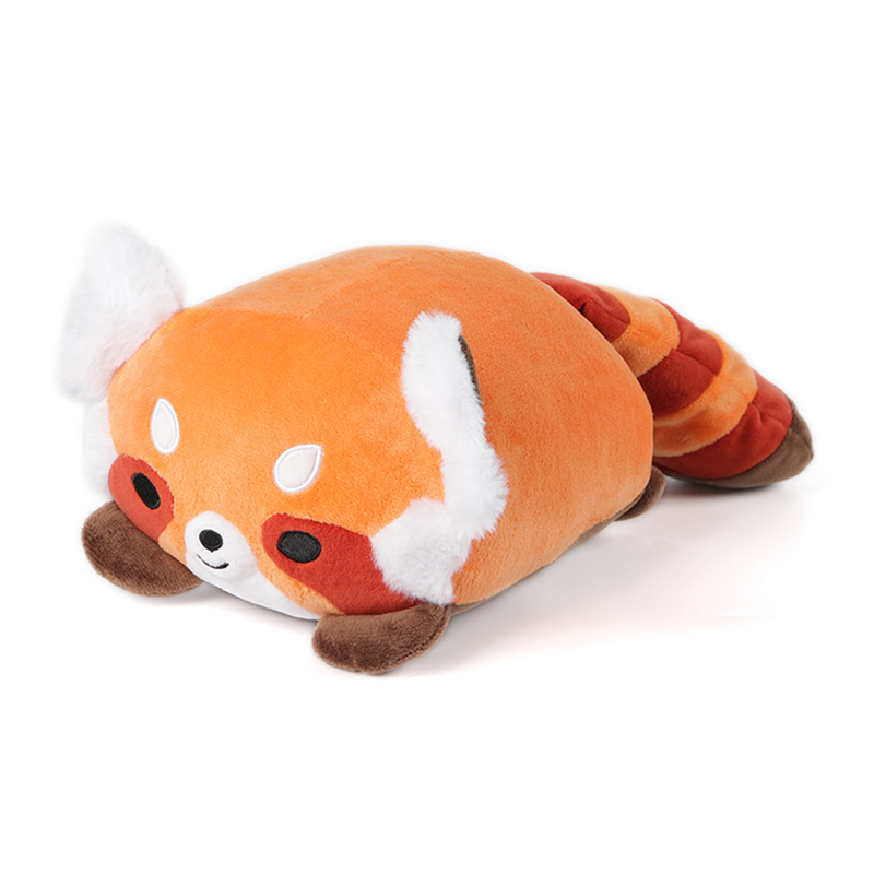 Cute soft stuffed animal red panda plush toy pillow