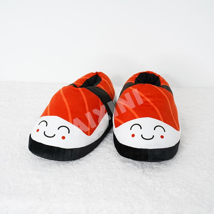 sushi food plush slippers