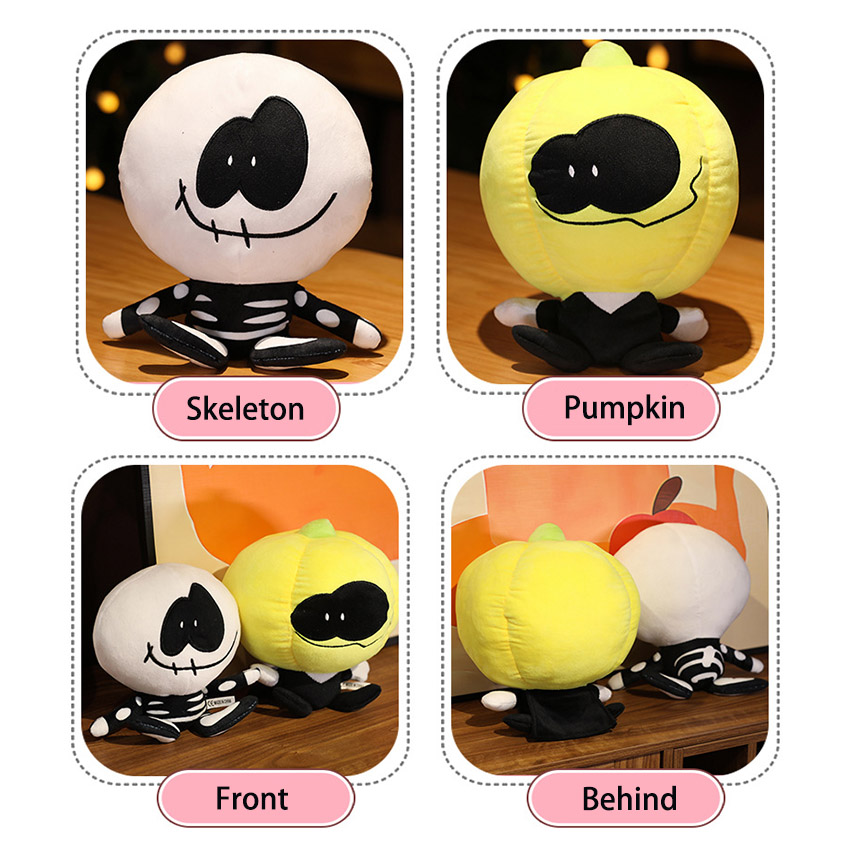 Friday Night Funkin Plush Toy Dollhouse Spooky Month Skid And Pump Soft Stuffed Doll For Doll House Decoration 20cm/30cm