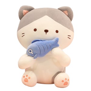 9.8inch custom made kawaii sitting cat plush toy
