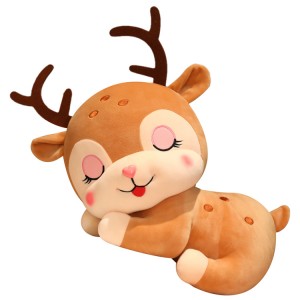 In stock stuffed huggable reindeer plush toy