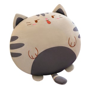 Stuffed high plush fat cat plush pillow cushion