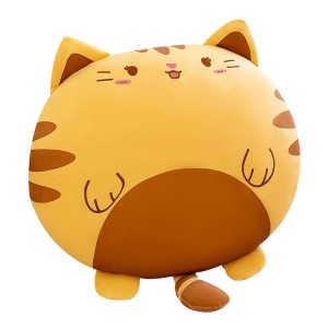 Stuffed high plush fat cat plush pillow cushion