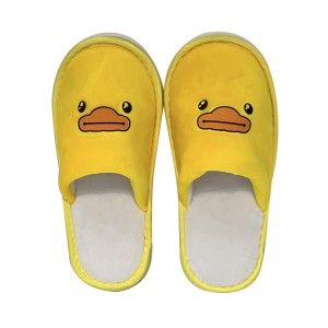 cartoon shape stuffed duck plush slippers