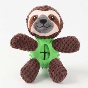 In Stock Pet Plush toy Monkey Squeaky Chew Soft Durable Plushie