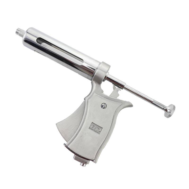 50ml semi-automatic adjustable continuous syringe veterinary syringe gun for poultry injection