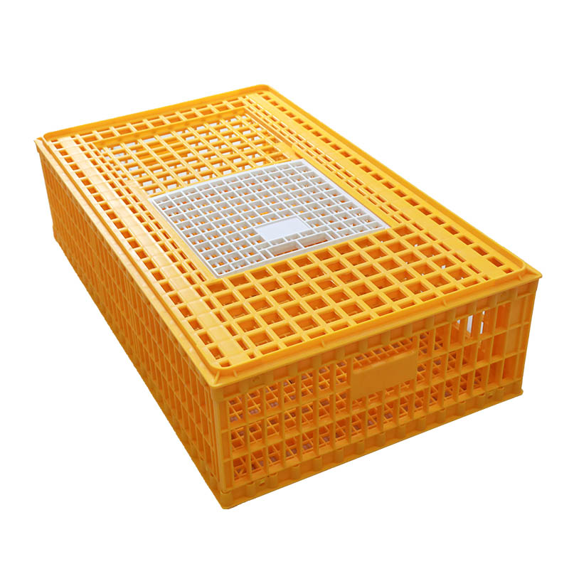 Poultry Plastic broiler chick duck live transport cage box chicken crate for sale