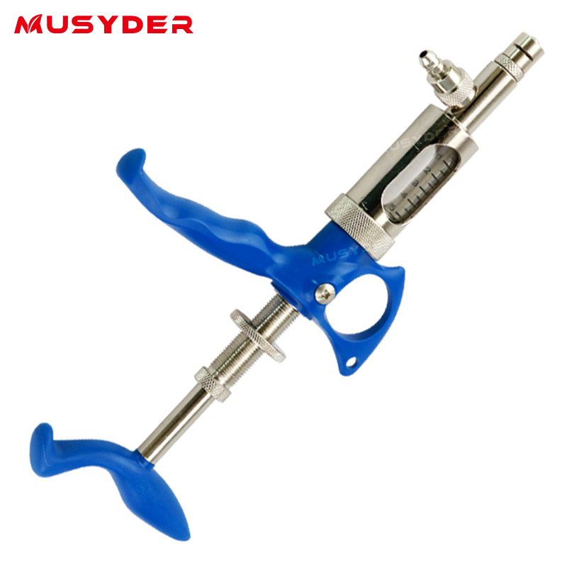 Automatic veterinary syringe injector gun for animal