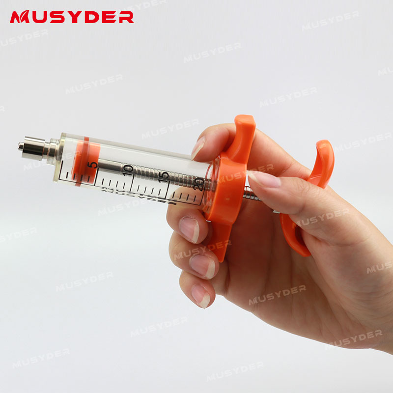 Manufacturing Companies for Automatic Vaccine Syringe - 10ml,20ml wholesale veterinary plastic steel syringe for animal veterinary syringe gun for poultry injection – Jimu