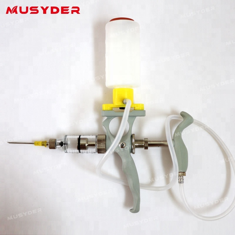 High definition Artificial Insemination Equipment - Animal Continuously Vaccination syringe gun with Medicinal bottle – Jimu
