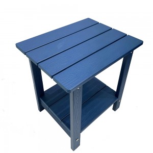 JJ-T140013 Outdoor Tables Plastic Wood Side Table in Blue