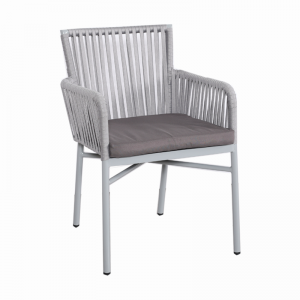 JJC4303W Touwstoel voor buiten met aluminium buis