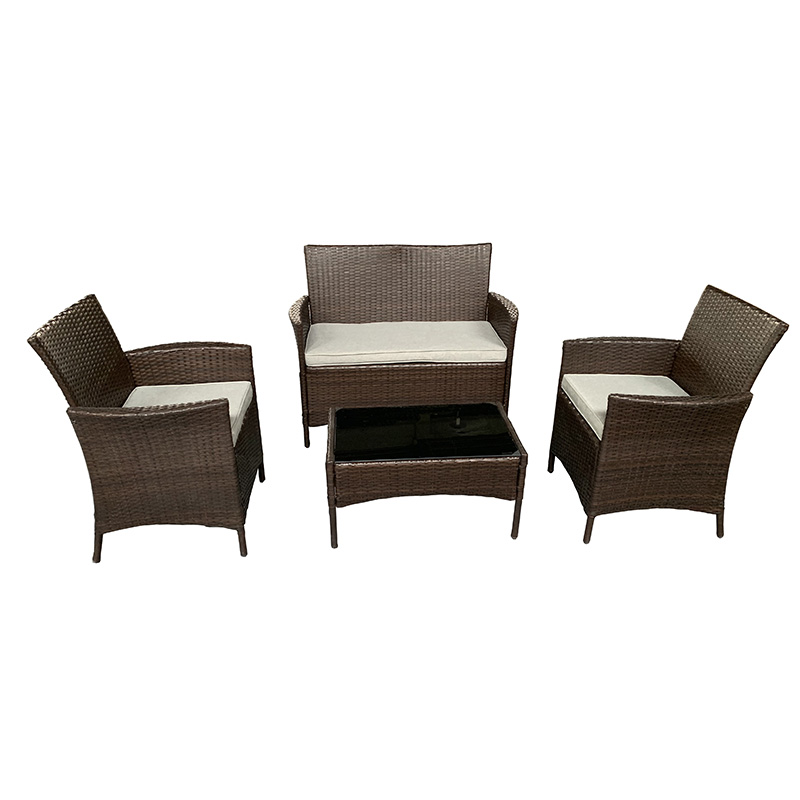 Wholesale Price China Folding Chair - JJS318 Steel frame rattan sofa set – Jin-jiang Industry