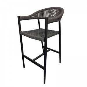 JJZF2045C Modern Design Bar Outdoor Furniture Metal Steel rope Bar Chair For Garden