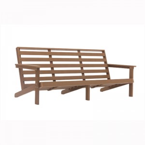 Outdoor Garden Polystyrene/Plastic/PS wood Furniture 3-seater Bench
