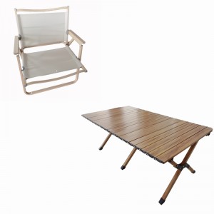 JJS-1041 야외 휴대용 접이식 캠핑 의자 및 테이블 세트