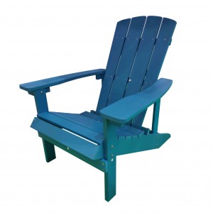 JJ-C14501-BLU-GG PS wood Adirondack chair
