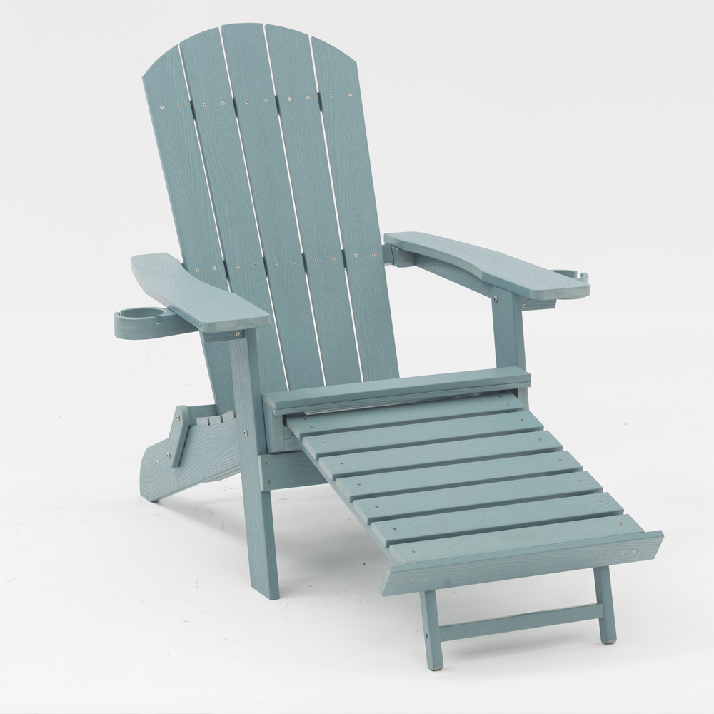 KCWS-DL02 Folding Adirondack Chair with Hiding Ottoman Featured Image
