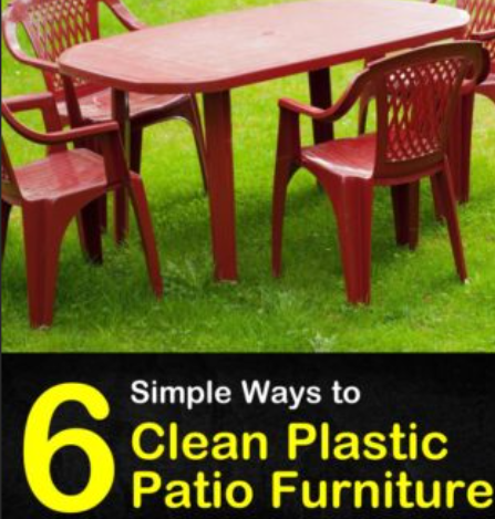 How to Clean Plastic Outdoor Furniture
