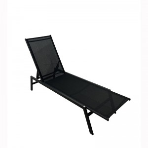 Outdoor strandligstoel zonder armleuning JJ-LC326-BLK-BLK