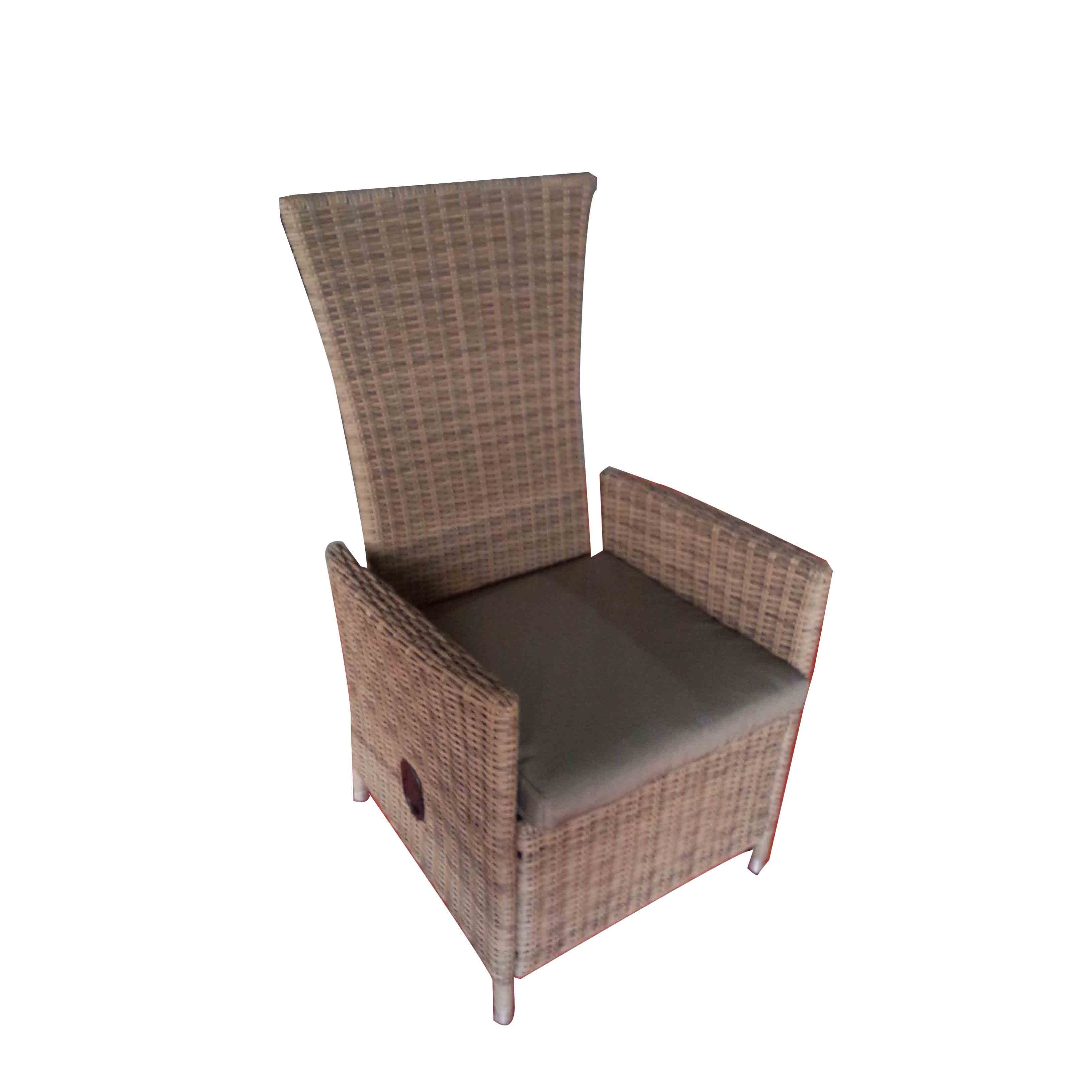 Factory Outlets Metal Armrest Chair - JJ3063W Steel rattan gas spring chair – Jin-jiang Industry