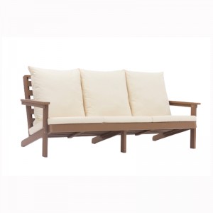 Outdoor Garden Polystyrene / Plastic / PS hout Furniture 3-seater Bench