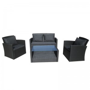 China Wholesale Modern Patio Metal Furniture Company - JJS351 Steel frame rattan 4pcs sofa set – Jin-jiang Industry