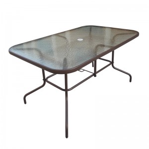 میز شیشه ای اسکلت فلزی JJT3018G