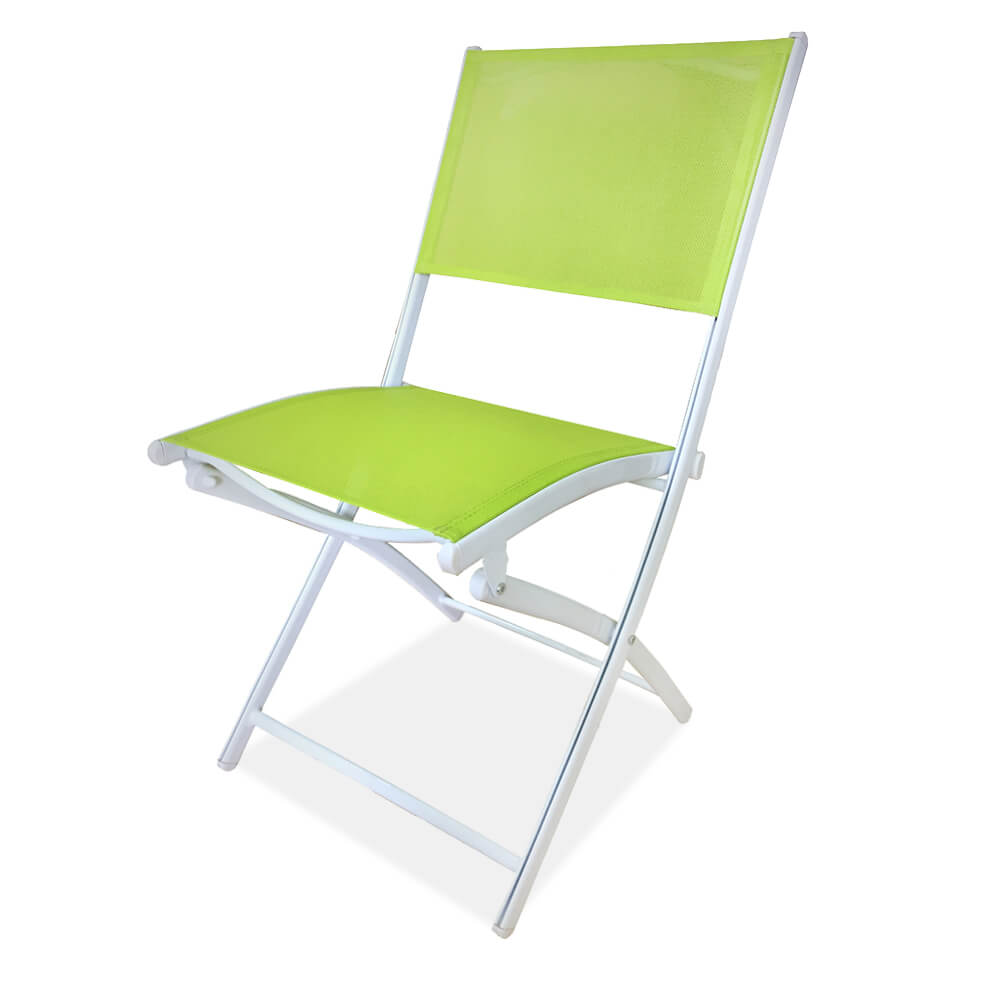 100% Original Outdoor Mosaic Table - JJC401 Aluminum texitlene folding chair – Jin-jiang Industry