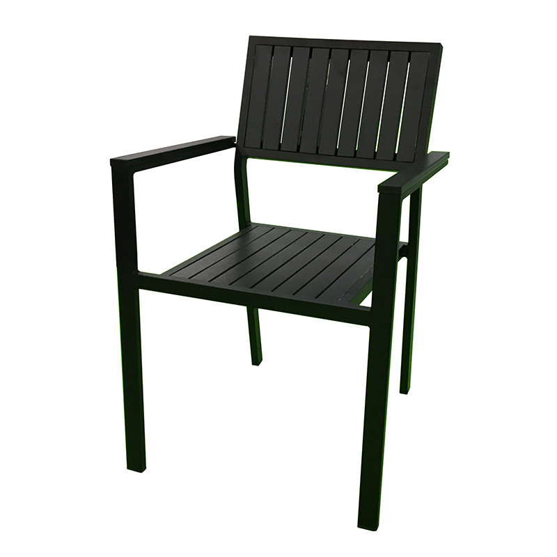كرسي التكديس الخشبي PS من الألومنيوم JJC14003