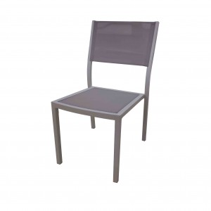 JJ421 Aluminum textilene stacking chair
