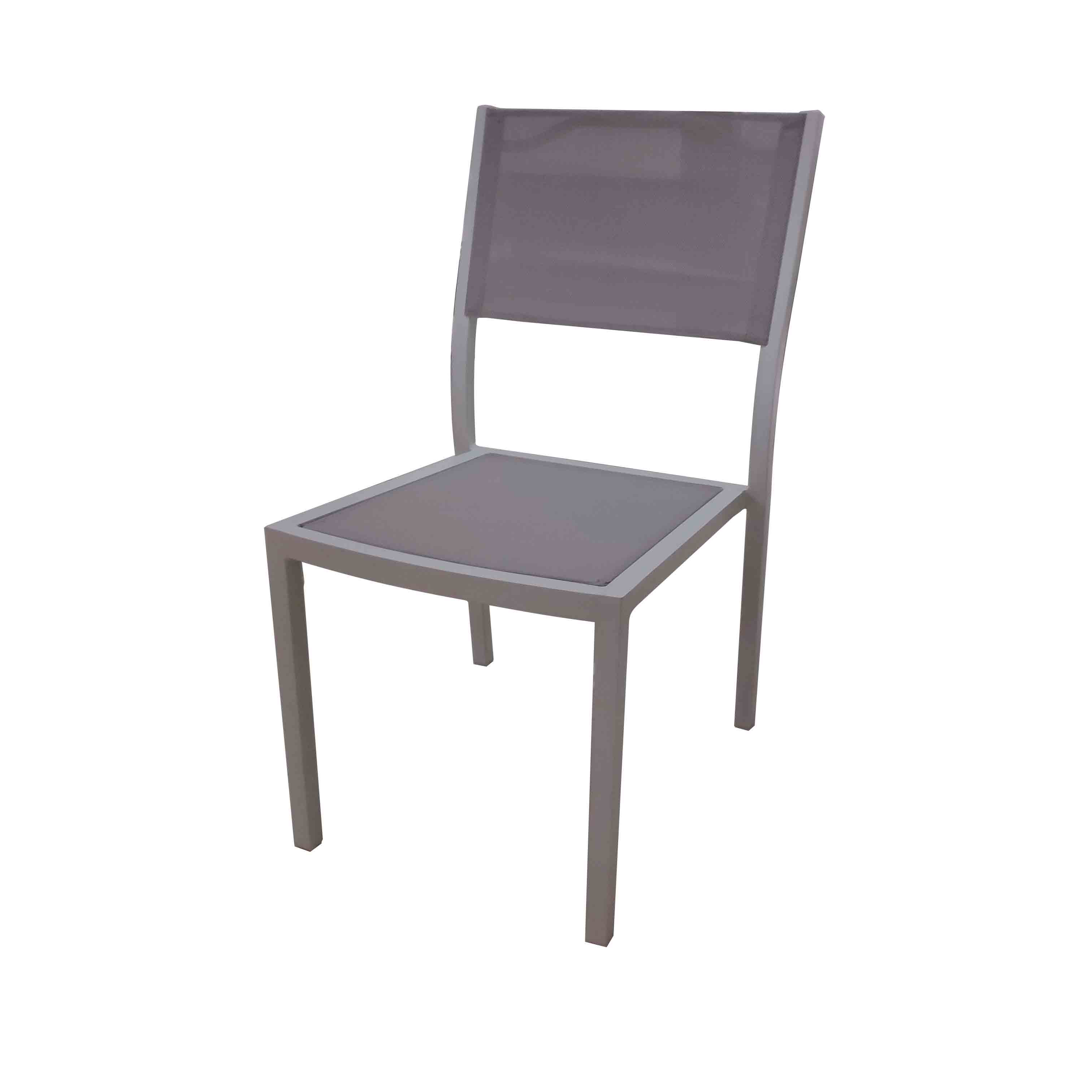 China Supplier Woven Pe Rattan Outdoor Chair - JJ421 Aluminum textilene stacking chair – Jin-jiang Industry