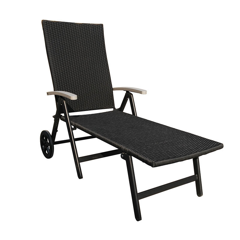 OEM High quality Sun Loungers For Beach Products - JJL5194W Aluminum rattan folding lounger – Jin-jiang Industry