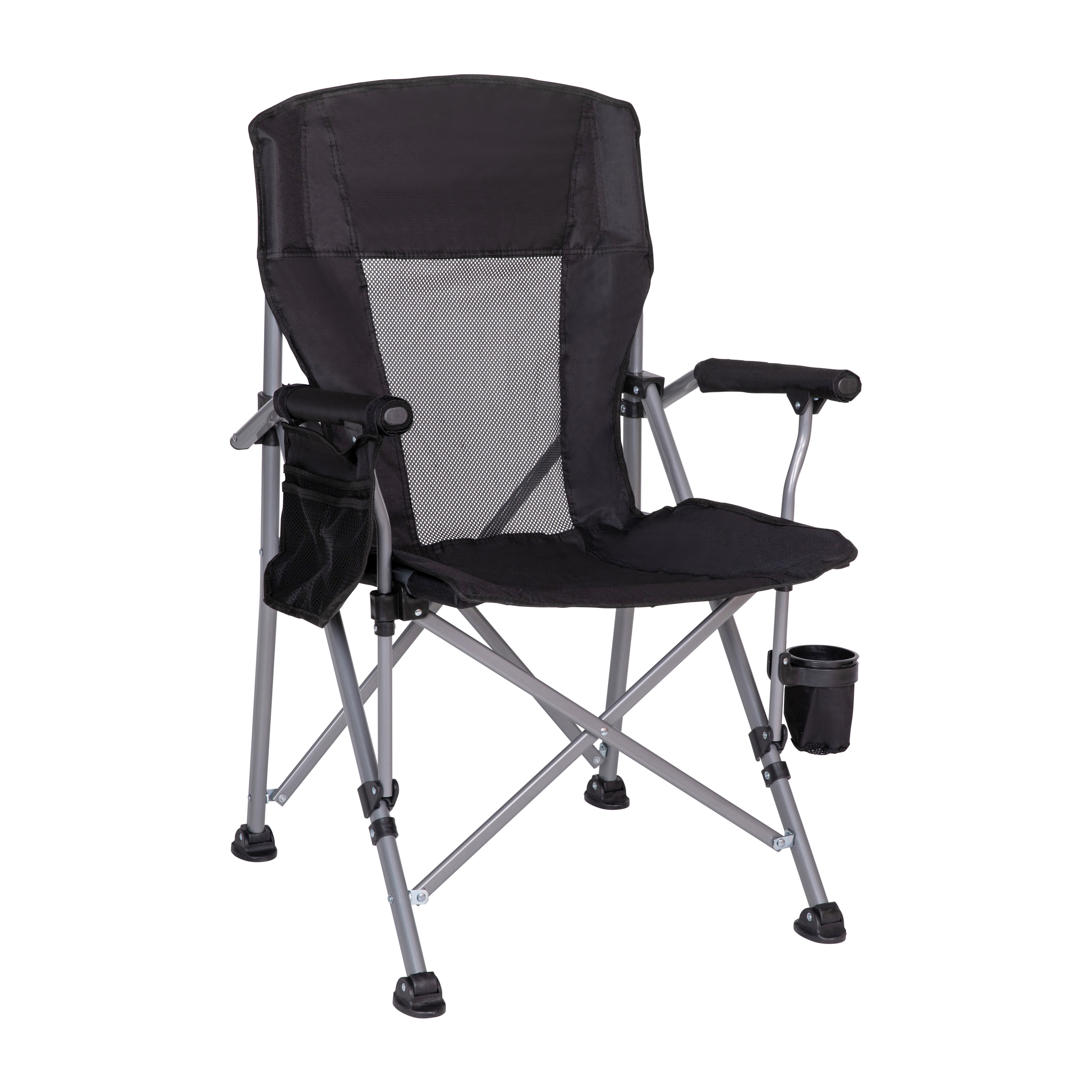 JJC302 High Back Folding Heavy Duty Portable Camping Chair with Padded Arms Featured Image