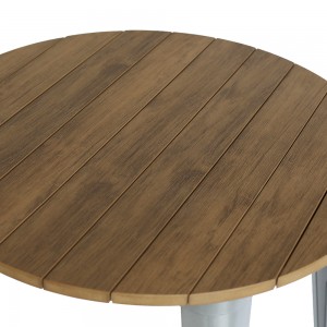 JJ-T14623-80 שולחן אוכל פנימי/חיצוני באיכות טובה בצבע חום/רסיס