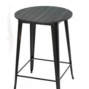 JJT14623H-76 Outdoor Plastic Wood Bar Table nga adunay Lahi nga Kolor