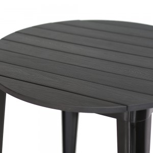 JJT14623H-76 Outdoor Plastic Wood Bar Table with Different Color