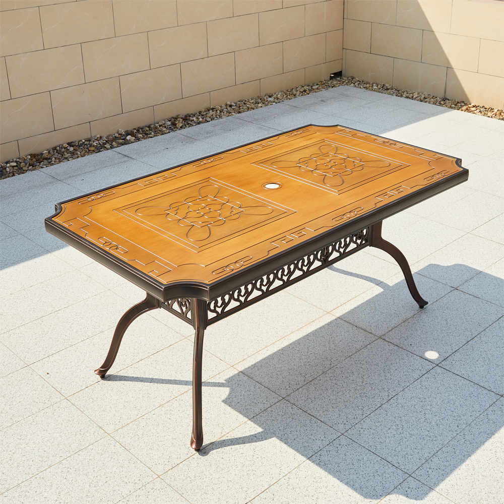 JJT18025 Aluminum Table with Round Corners-162CM Featured Image