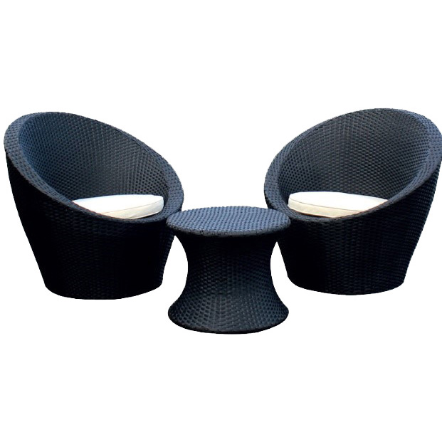 Best quality Sofa Furniture Set - JJS302 Steel frame rattan balcony set – Jin-jiang Industry