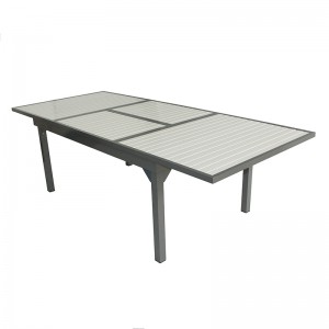 JJT6304AS Aluminijski produžni stakleni stol