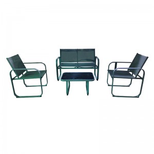 China Wholesale Outdoor Furniture Sunbed Products - JJS3203 Steel frame textilene sofa garden set – Jin-jiang Industry