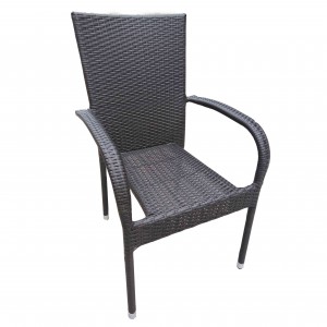 OEM High quality Aluminum Outdoor Chair Factory - JJC1013W Steel rattan stackable dinning chair – Jin-jiang Industry
