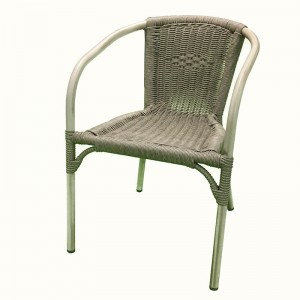 JJC243 Cadeira apilable de vimbio de aluminio
