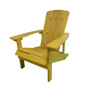 JJ-C14501-YLW-GG PS wood Adirondack chair