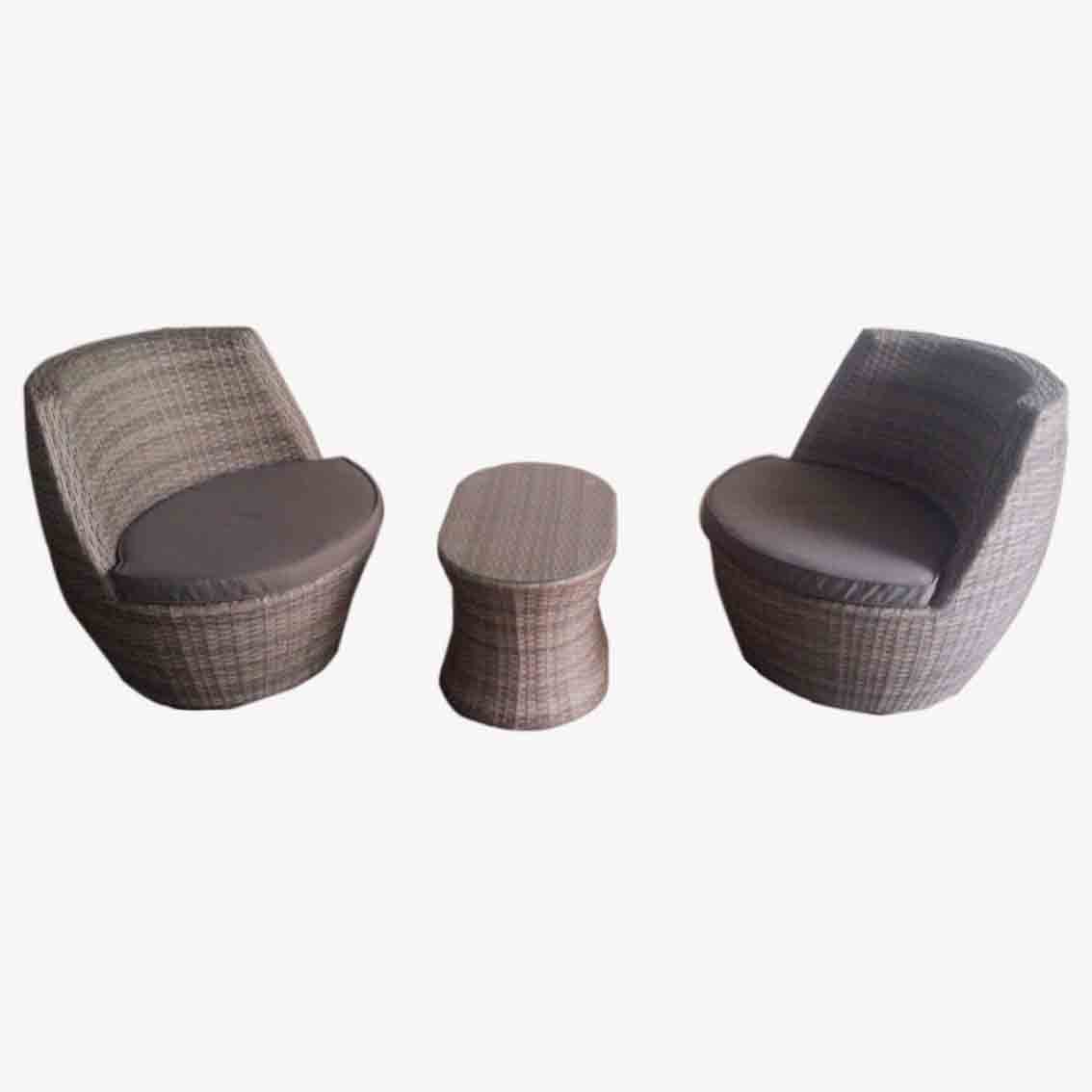OEM/ODM China Leisure Furniture Set - JJS1183W Steel frame rattan patio set – Jin-jiang Industry
