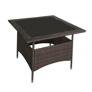 OEM High quality Table Portable Factories - JJT3176G Steel frame outdoor rattan table – Jin-jiang Industry