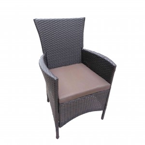 Best Cheap Outdoor Chair Garden Quotes - JJC3005 Steel Frame Stacking Wicker dinning Chair – Jin-jiang Industry